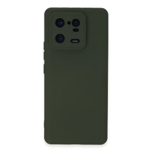 Xiaomi Mi 13 Pro Kılıf Nano içi Kadife Silikon - Koyu Yeşil