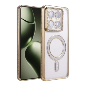 Xiaomi Mi 14T Pro Joke Simli Magneticsafe Kılıf - Gold