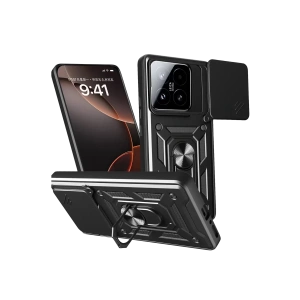Xiaomi Mi 15T Pars Lens Yüzüklü Silikon - Siyah