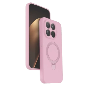 Xiaomi Mi 15T Pro Regal Magsafe Standlı Kapak - Açık Pembe