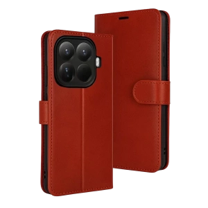 Xiaomi Mi 15T Pro Trend S Plus Kapaklı Kılıf - Kırmızı