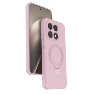 Xiaomi Mi 15T Regal Magsafe Standlı Kapak - Açık Pembe