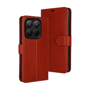 Xiaomi Mi 15T Trend S Plus Kapaklı Kılıf - Kırmızı