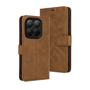 Xiaomi Mi 15T Trend S Plus Kapaklı Kılıf - Taba