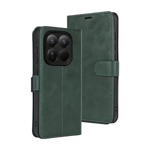 Xiaomi Mi 15T Trend S Plus Kapaklı Kılıf - Yeşil