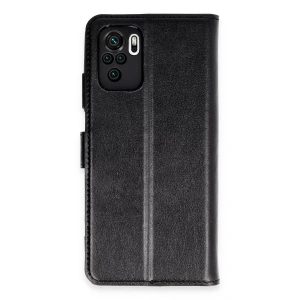 Xiaomi Mi Note 10 Trend S Plus Kapaklı Kılıf - Siyah