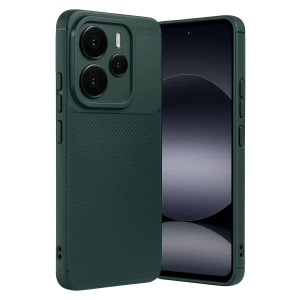 Xiaomi Note 14 5G Auto Focus Karbon Kapak - Koyu Yeşil