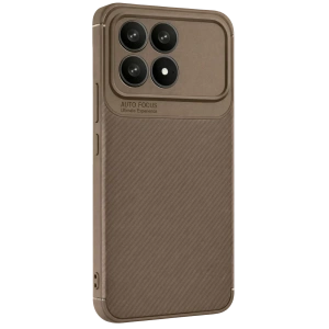 Xiaomi Poco F8 Pro Auto Focus Karbon Kapak - Kahverengi