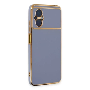 Xiaomi Poco M5 Kılıf Volet Silikon - Mavi