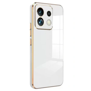 Xiaomi Poco M6 Pro 4G Kılıf Volet Silikon - Beyaz