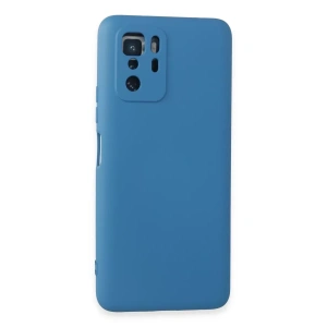 Xiaomi Poco X3 GT Kılıf Nano içi Kadife Silikon - Mavi