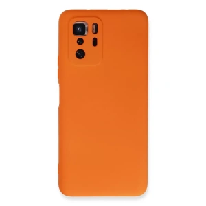 Xiaomi Poco X3 GT Kılıf Nano içi Kadife Silikon - Turuncu