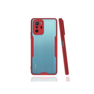 Xiaomi Poco X3 GT Kılıf Platin Silikon - Kırmızı