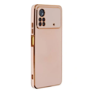 Xiaomi Poco X4 Pro 5G Kılıf Volet Silikon - Pembe