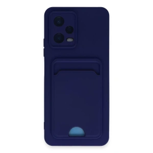 Xiaomi Poco X5 5G Kılıf Kelvin Kartvizitli Silikon - Lacivert