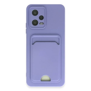 Xiaomi Poco X5 5G Kılıf Kelvin Kartvizitli Silikon - Lila
