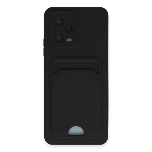 Xiaomi Poco X5 5G Kılıf Kelvin Kartvizitli Silikon - Siyah