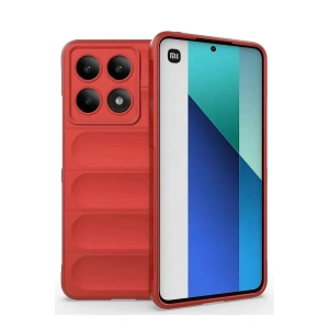 Xiaomi Poco X6 Pro Kılıf Optimum Silikon - Kırmızı