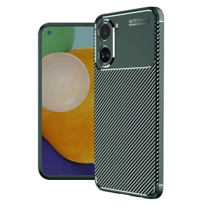 Xiaomi Poco X7 Pro Kılıf Auto Focus Karbon Kapak - Koyu Yeşil