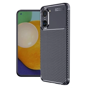 Xiaomi Poco X7 Pro Kılıf Auto Focus Karbon Kapak - Lacivert