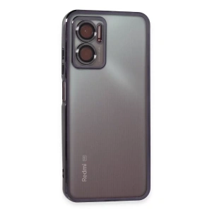 Xiaomi Redmi 10 5G Kılıf Lensli Silikon - Mor