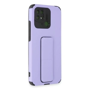 Xiaomi Redmi 10C Kılıf Mega Standlı Silikon - Lila