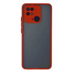 Xiaomi Redmi 10C Kılıf Montreal Silikon Kapak - Kırmızı
