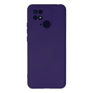 Xiaomi Redmi 10C Kılıf Nano içi Kadife Silikon - Mor