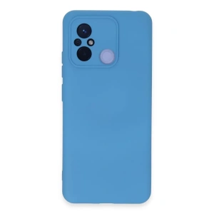 Xiaomi Redmi 12C Kılıf Nano içi Kadife Silikon - Mavi
