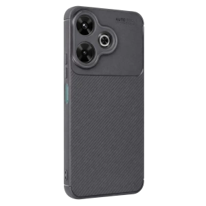 Xiaomi Redmi 13 4G Kılıf Auto Focus Karbon Kapak - Gri