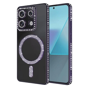 Xiaomi Redmi 13C Joke Simli Magneticsafe Kılıf - Derin Mor