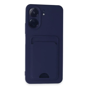 Xiaomi Redmi 13C Kılıf Kelvin Kartvizitli Silikon - Lacivert