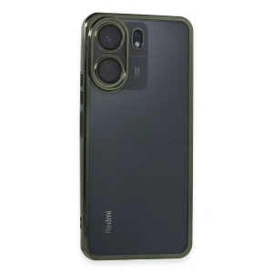 Xiaomi Redmi 13C Kılıf Lensli Silikon - Yeşil