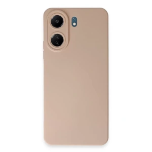 Xiaomi Redmi 13C Kılıf Nano içi Kadife Silikon - Pudra