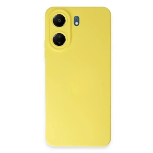 Xiaomi Redmi 13C Kılıf Nano içi Kadife Silikon - Sarı