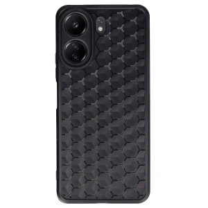 Xiaomi Redmi 13C Kılıf Petek Silikon Kapak - Siyah