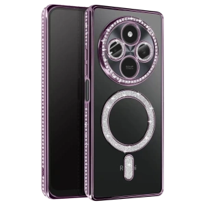 Xiaomi Redmi 14C Joke Simli Magneticsafe Kılıf - Derin Mor