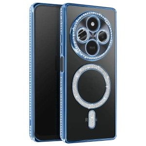 Xiaomi Redmi 14C Joke Simli Magneticsafe Kılıf - Mavi