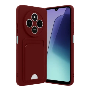 Xiaomi Redmi 14C Kelvin Kartvizitli Silikon - Bordo