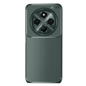 Xiaomi Redmi 14C Kılıf Auto Focus Karbon Kapak - Koyu Yeşil