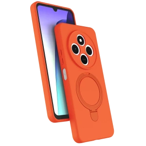 Xiaomi Redmi 14C Regal Magsafe Standlı Kapak - Turuncu