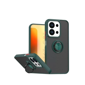 Xiaomi Redmi 15C 4G Montreal Yüzüklü Silikon Kapak - Yeşil