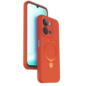Xiaomi Redmi 15C 4G Regal Magsafe Standlı Kapak - Turuncu