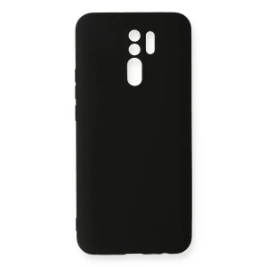 Xiaomi Redmi 9 Kılıf Nano içi Kadife Silikon - Siyah