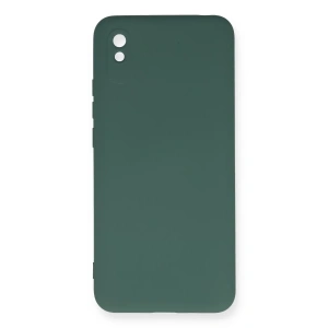 Xiaomi Redmi 9A Kılıf Nano içi Kadife Silikon - Koyu Yeşil