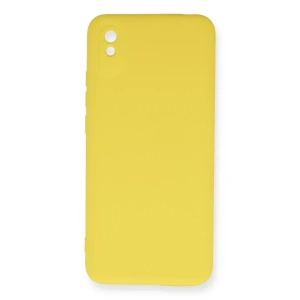 Xiaomi Redmi 9A Kılıf Nano içi Kadife Silikon - Sarı