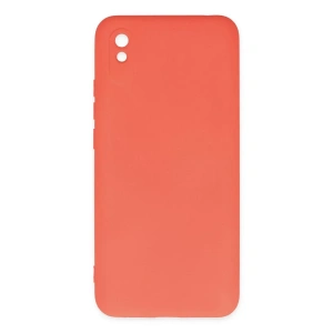 Xiaomi Redmi 9A Kılıf Nano içi Kadife Silikon - Turuncu