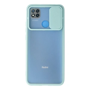Xiaomi Redmi 9C Kılıf Palm Buzlu Kamera Sürgülü Silikon - Turkuaz