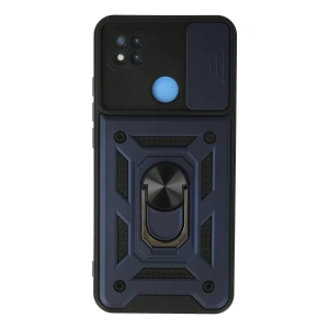 Xiaomi Redmi 9C Kılıf Pars Lens Yüzüklü Silikon - Lacivert