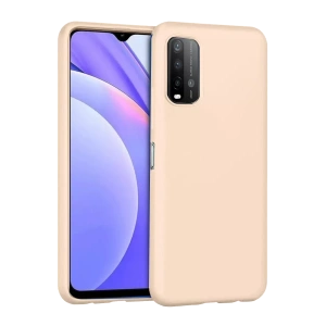 Xiaomi Redmi 9T Kılıf Nano içi Kadife Silikon - Pudra